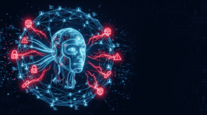 Agentic AI security risks infographic showing 6 threats and 5 defense strategies