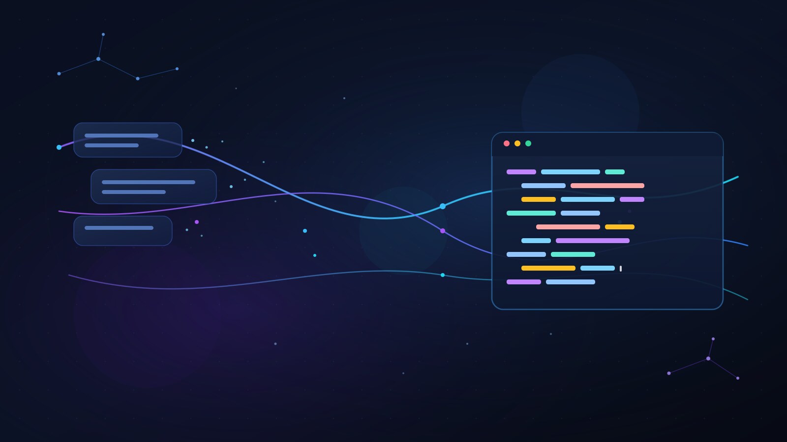 vibe coding AI 2026 concept showing natural language prompts flowing into AI-generated code