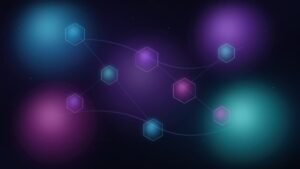 Dark, futuristic neon-blue and purple illustration representing different affiliate marketing niche categories
