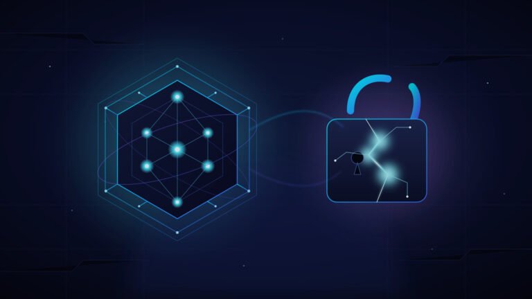 Dark futuristic illustration of a quantum processor beside a fractured padlock, representing the 2026 quantum threat to encryption.